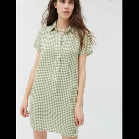 Urban Outfitters Gingham Shirt Dress